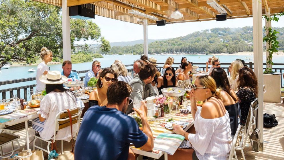 People enjoying the food and drink at The Newport, Sydney North