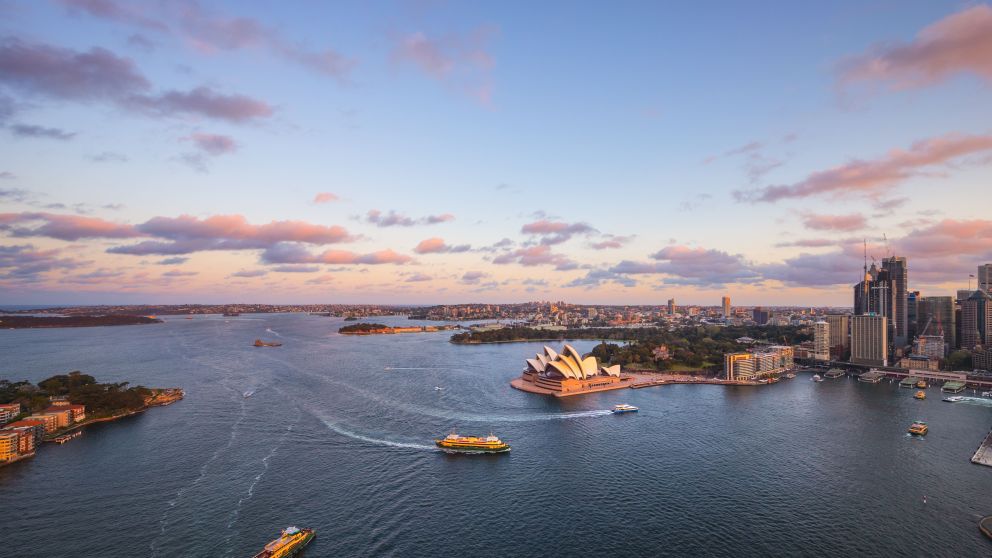 360-degree panoramic views from the Sydney Harbour, Sydney