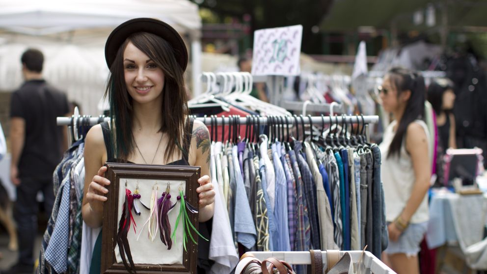 Pash Design stall at Markets at Glebe on Glebe Point Road, Glebe