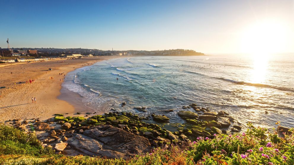 Sunrise over Bondi beach, Sydney