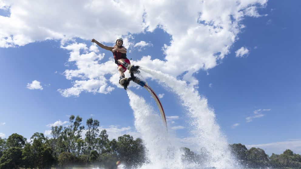 Man enjoying an experience at Jetpack Adventures Sydney, Penrith