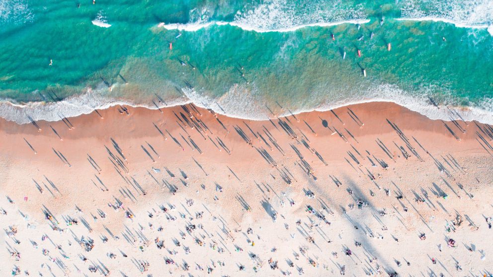Aerial of Bondi Beach, Sydney East