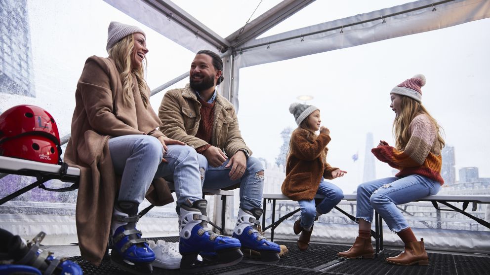 Ice Skating at Darling Harbour, Sydney City
