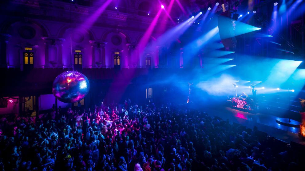 Heaps Gay Qweens Ball music event at Sydney Town Hall