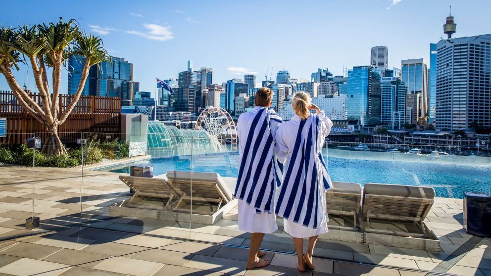 Sofitel Sydney's rooftop pool, Darling Harbour