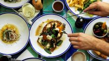  Selection of dishes at the Clovelly Hotel, Clovelly