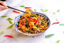 Char kway teow with jumbo prawns at Ho Jiak Haymarket - Credit: Ho Jiak Haymarket