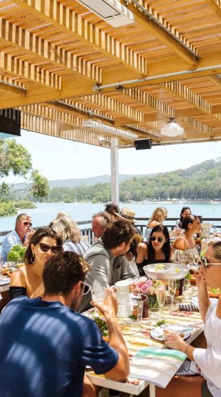 People enjoying the food and drink at The Newport, Sydney North