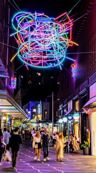 Little Hay Street at Darling Square in Haymarket, Sydney City