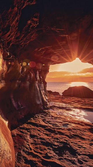 Queenscliff Tunnel also known as The Wormhole at sunrise