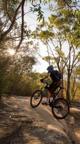 Manly Dam - Mountain Biking. Img Credit: Northern Beaches Council