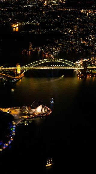 Sydney Harbour at night