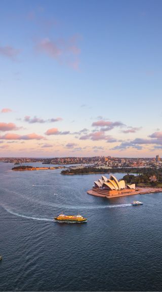 360-degree panoramic views from the Sydney Harbour, Sydney