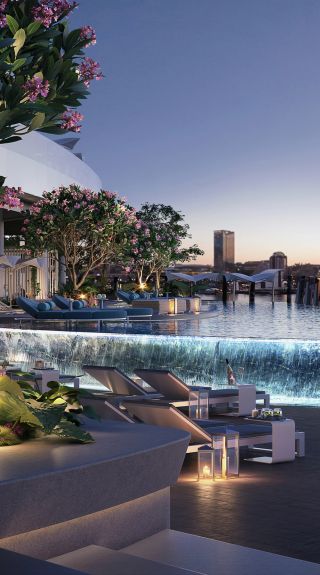 Crown Sydney Resort Pool. Image Credit: Crown Sydney