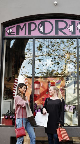 Friends enjoying a day of shopping at Zoo Emporium, Surry Hills