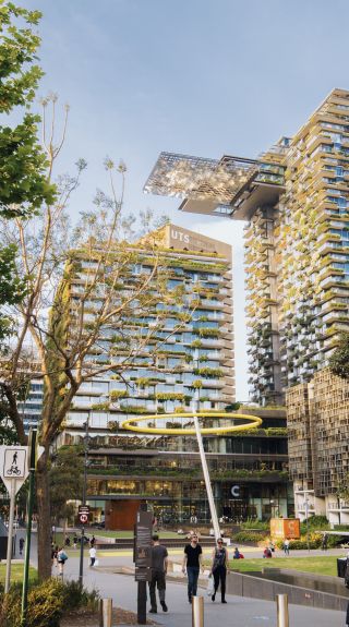 Streetscapes of Central Park buildings in Chippendale, Sydney