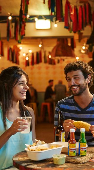 Friends enjoying El Loco, Surry Hills