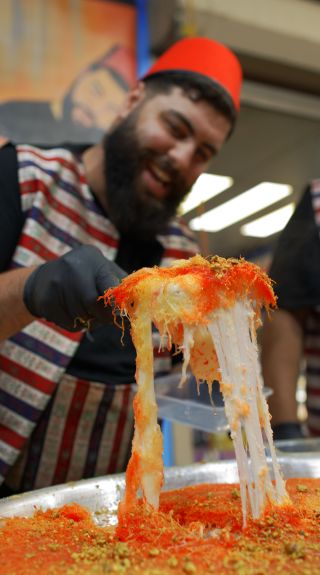 Yummy Yummy Knafeh at Lakemba Nights during Ramadan