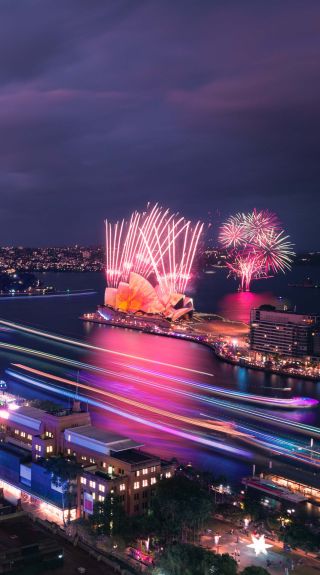 First Light in Circular Quay, Vivid Sydney 2023