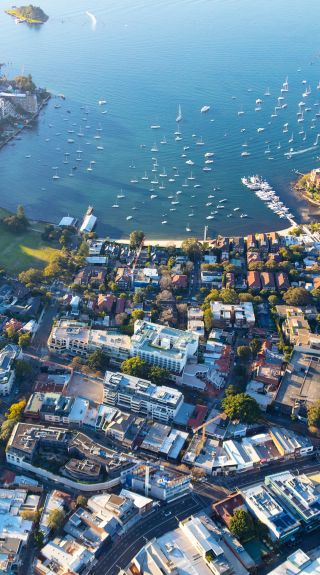 Aerial view of Double Bay, Sydney East