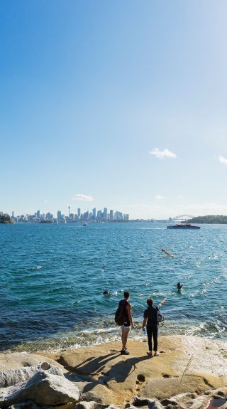 Sydney Harbour views from the Hermitage Foreshore Walk