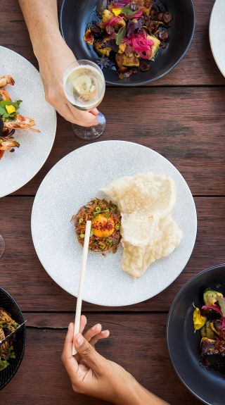 Food and drink at Lochiel House, Kurrajong Heights