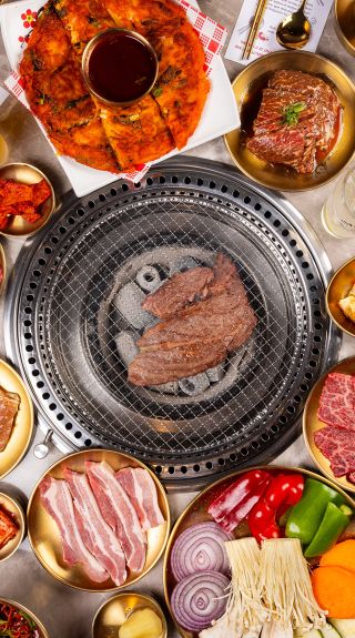 Table of food, 789 Korean BBQ, Green Square, Zetland - Credit: 789