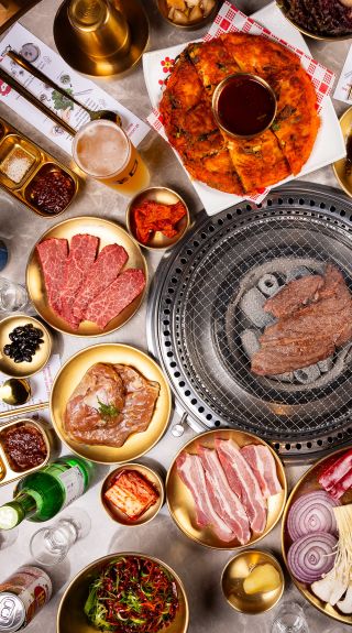 Table of food, 789 Korean BBQ, Green Square, Zetland - Credit: 789