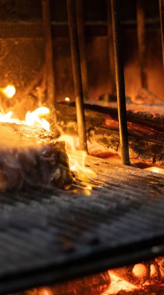 Steaks on the grill, Bistecca Restaurant, Sydney
