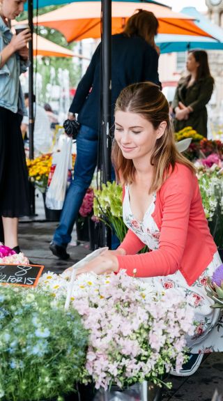 Farmers market in Centenary Square, Parramatta