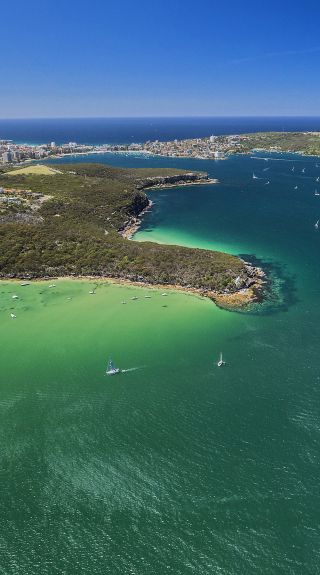 Looking over Grotto Point towards Manly and Sydney Harbour National Park