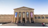 People visiting the Art Gallery of New South Wales in Sydney