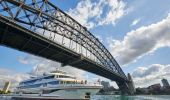 Cruise passing under the Sydney Harbour Bridge