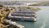 Views across Sydney Harbour facing west over Walsh Bay, Sydney