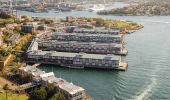 Aerial view over Walsh Bay in Sydney's City