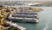 Aerial view over Walsh Bay in Sydney's City