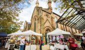 Paddington Markets - over 150 Australian fashion, art, jewellery, homeware and food stalls on display each Saturday at Paddington Uniting Church