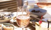 Pouring wine at the Sydney Opera Bar - Circular Quay