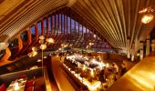 Cured and Cultured counter on the central level of Bennelong overlooking The Restaurant, Sydney