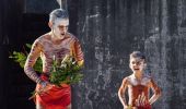 Aboriginal cultural dance and music performance at Blak Markets, Bare Island, La Perouse