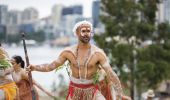 Indigenous man at WugulOra, a ceremony celebrating Australia's traditional custodians on Australia Day 2016