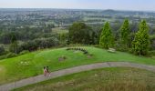 Aerial overlooking Sundial Hill at The Australian Botanic Garden, Mount Annan