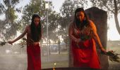 Aboriginal dancers sharing an immersive cultural experience during an Aboriginal Cultural Tour in Barangaroo, Sydney City