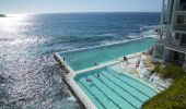 A view of Bondi Icebergs from above at Sydney's Bondi Beach