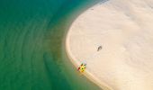 Friends enjoying a day of kayaking, Naru Beach, Lake Macquarie