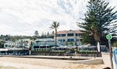 View of Watsons Bay Boutique Hotel from the sandy shore, Watsons Bay