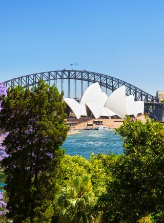 View of the Sydney Opera House from the Royal Botanic Garden, Sydney