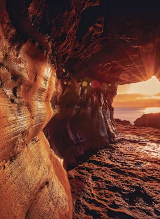 Queenscliff Tunnel, also known as The Wormhole at sunrise, Manly