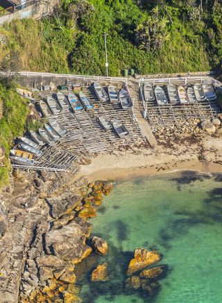 Aerial of Gordon's Bay in Coogee, Sydney East