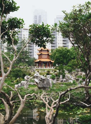 The peaceful and scenic grounds of the Chinese Garden of Friendship, Darling Harbour